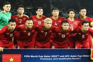 越南足球隊。（圖源：越通社）