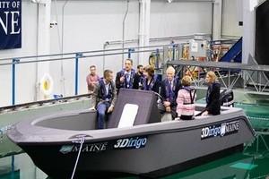 全球最大3D打印船亮相，可水上航行。（圖源：互聯網）