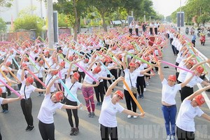 集體操現場一隅。（圖源：市黨部新聞網）