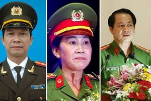 左圖起依次為：李光勇大校、陳氏玉順大校及阮文金大校。（圖源：TTO）