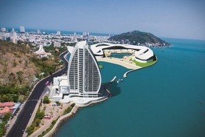 頭頓市“牛嶼水族館”項目設計配景圖。（圖源：阮科）