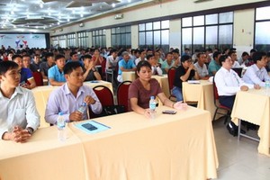 “普及游泳安全和防範溺水”集訓班現場。（圖源：阮英）