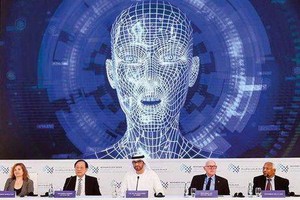 穆罕默德‧本‧扎耶德人工智能大學成立儀式現場。（圖源：互聯網）