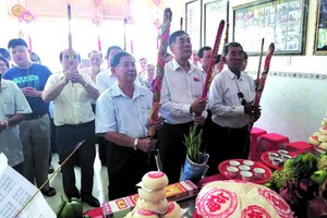 六桂堂宗祠祭祖典禮一瞥。