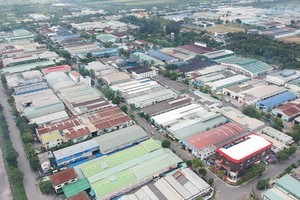 黎明春工業區一隅。