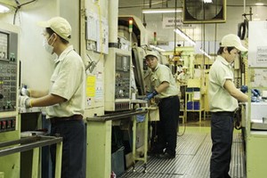 圖為日資越南Takako有限公司的生產車間一瞥