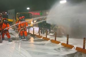 西貢河隧道消防演習現場一瞥。（圖源：御琪）