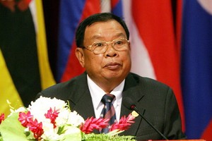 老撾總書記、國家主席本揚‧沃拉吉。（圖源：AFP）