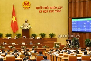 國會以88.2%贊成票通過2020年社經發展計劃的《決議》。（圖源：Quochoi.vn）