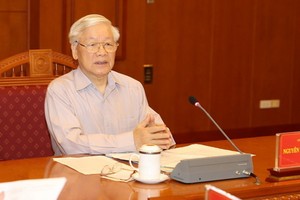 黨中央總書記、國家主席、中央肅貪指委會主任阮富仲。（圖源：越通社）