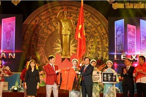 越南體育代表團出征儀式。（圖源：互聯網）