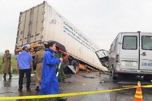 車禍現場。（圖源：VTC News）