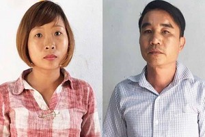 涉嫌敲詐勒索犯罪的2名嫌疑人壬進勇（右）與鄭氏懷。（圖源：警方提供）