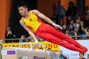 中國體操隊比賽。（圖源：互聯網）