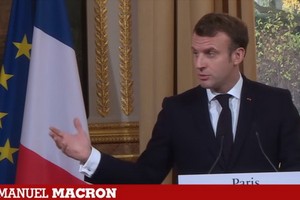 法國總統馬克龍。（圖源：France 24））