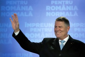 羅馬尼亞總統克勞斯‧約翰尼斯。（圖源：EPA）