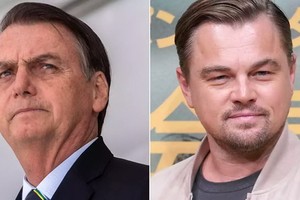 巴西總統博索納羅（左）與萊昂納多。（圖源：CNN）