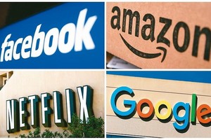 法國向Google、NETFLIX、臉書、亞馬遜等美企開徵數位服務稅，引起美國威脅加徵關稅。（圖源：路透社）