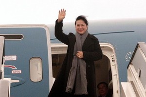 國會主席阮氏金銀將率領越南國會高級代表團從本月12至14日正式訪問白俄羅斯共和國。（圖源：VOV）