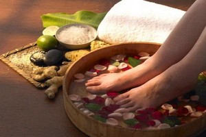 中藥泡腳防糖足。（示意圖源：互聯網）