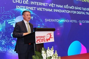 新聞與傳播部副部長范鴻海在會上發言。（圖源：田升）