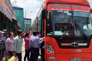 自今(15)日起，芳莊客車股份公司(FUTA Buslines)正式出售2020 庚子年春運車票。（示意圖源：互聯網）