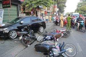 市交通安全處：今年 4400 多起事故因酒駕所致。圖為一起嚴重交通事故現場。（示意圖源：互聯網）