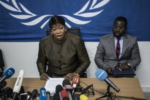 國際刑事法院檢察官本蘇達（左）。（圖源：AFP））