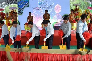 固體危害垃圾處理項目動工儀式。（圖源：市黨部新聞網）