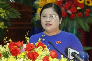 新任平福省人委會主席陳慧賢。（圖源：何宇）