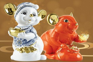 富鼠（右）和貴鼠。