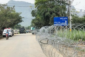 9日清晨，通往同心鄉的路上。（圖源：吳欣）