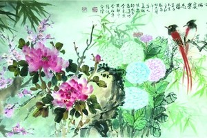 李松年、張漢明、李克柔、張路、黃獻平　合畫