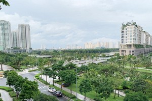 本市第二郡某住房項目的綠化面積。