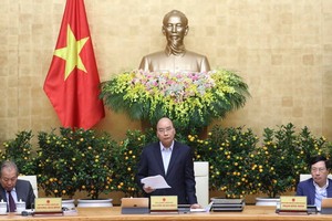 政府總理阮春福會上發言。（圖源：越通社）