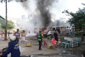 火警現場。（圖源：視頻截圖）