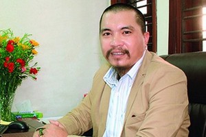 涉嫌欺騙犯罪嫌疑人阮友進。（圖源：丁祥）