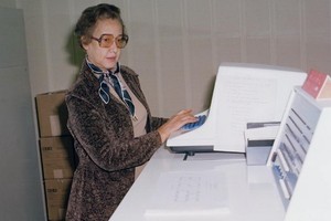 約翰遜為NASA少數的非裔數學家。（圖源：互聯網）