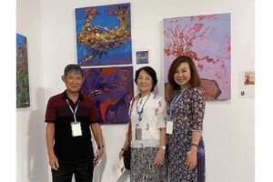 華人畫家陳芳美參加國際女畫家邀請展