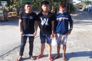 被捕的3名男子。（圖源：同奈公安報）