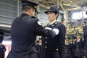 日本陸上自衛隊三等陸曹橋場麗奈。（圖源：共同社）