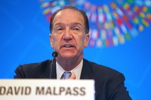 世界銀行行長戴維·馬爾帕斯。（圖源：新華社）
