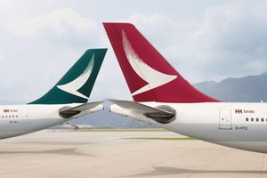 國泰航空及國泰港龍將於4及5月削減96%客運網絡運力，而貨機航班運力則不受影響。（圖源：Cathay Pacific）