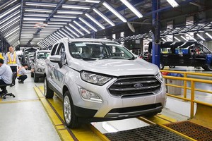 圖為越南福特汽車公司汽車組裝車間一瞥。（圖源：Q. An）