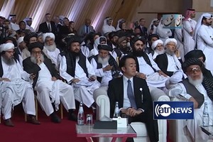 阿富汗政府與塔利班25日舉行第二輪視頻談判。（圖源：視頻截圖）