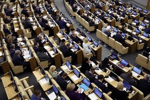 當地時間3月31日，俄羅斯國家杜馬審議通過了新冠疫情期間擴大政府權限的法案。（圖源：TASS）