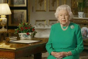 英國女王伊麗莎白二世在溫莎城堡發表演講。（圖源：視頻截圖）