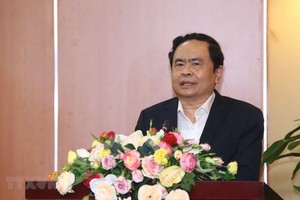 黨中央書記、越南祖國陣線中央委員會主席陳清敏。（圖源：越通社）
