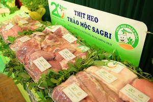 無公害優質的 SAGRI 品牌豬肉很受消費者歡迎。
