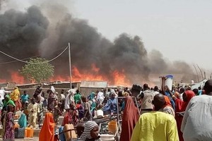 火警現場。（圖源：African Stand）